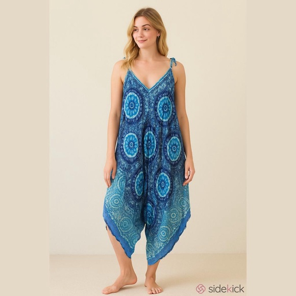 Mandala Harem Jumpsuit - Picture 1 of 9